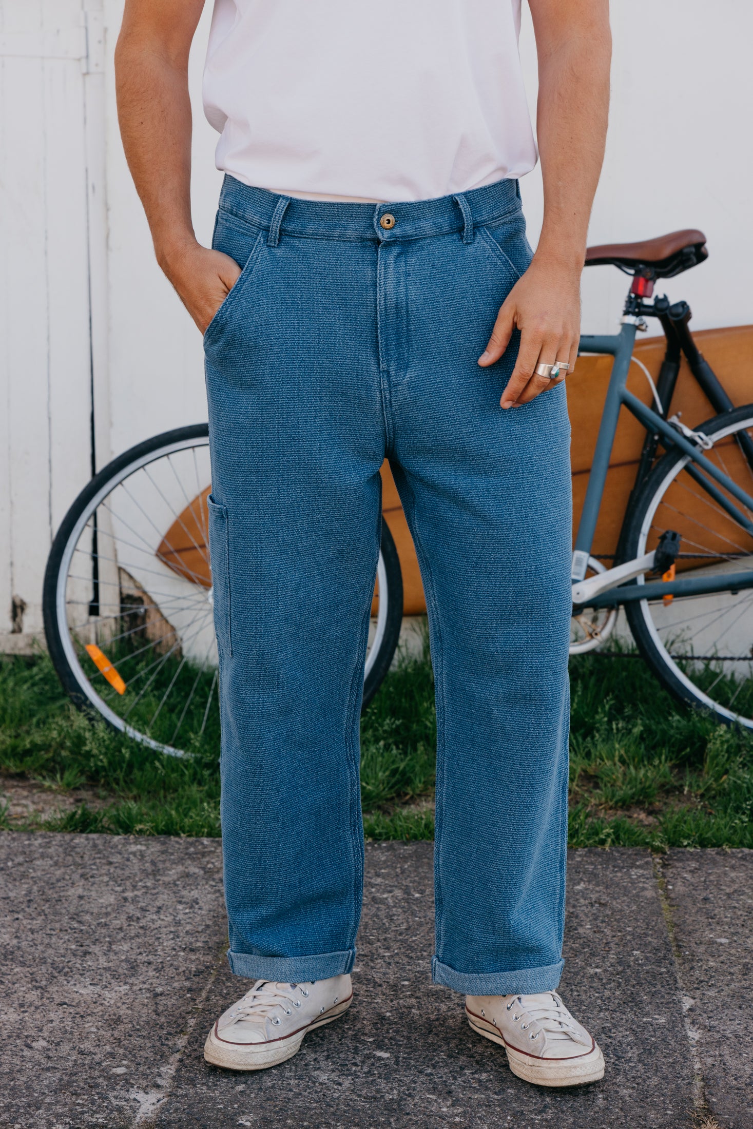 OTTWAY's® Textured Baggy Jeans