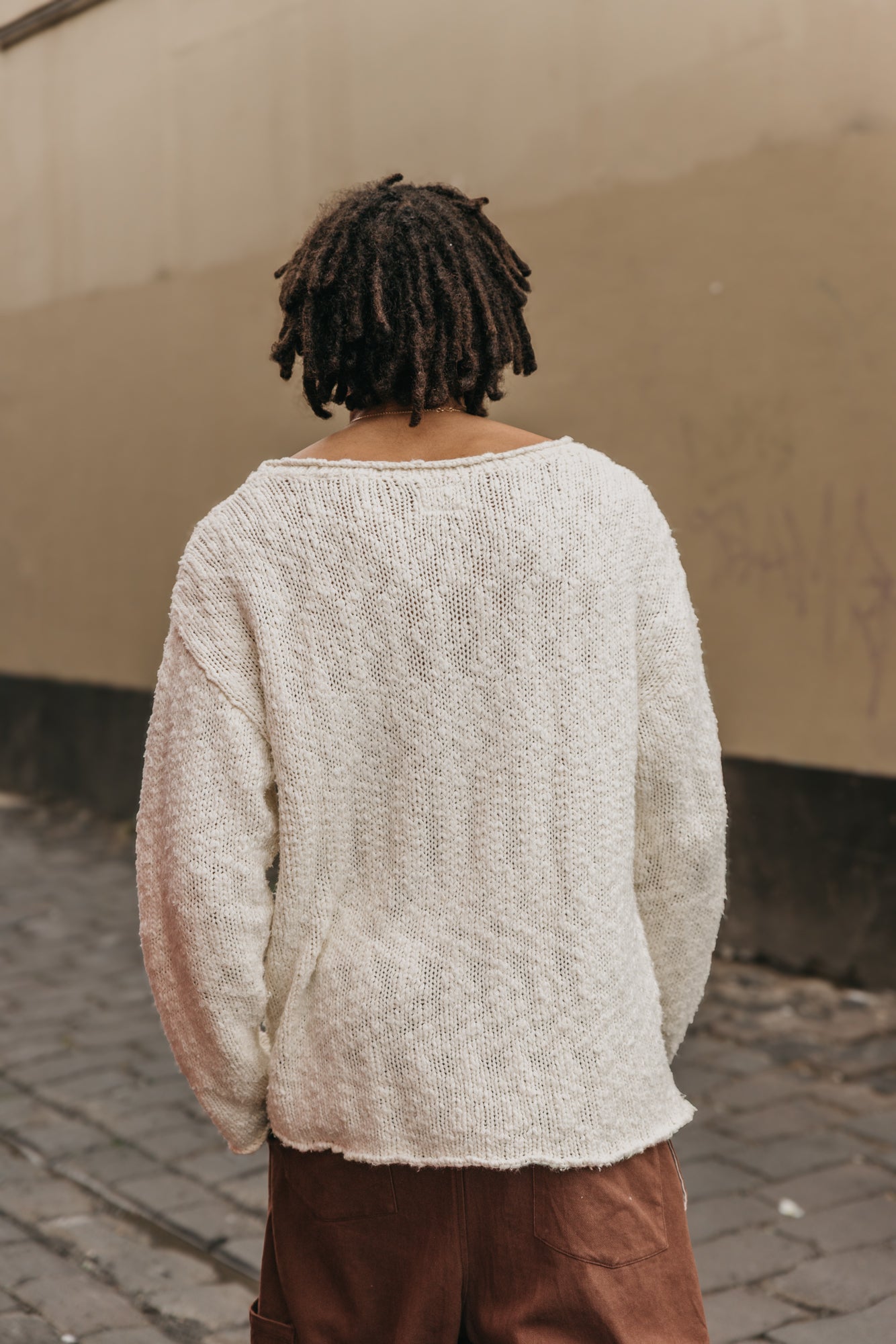 Sierra Wide-Neck Knit - Natural White