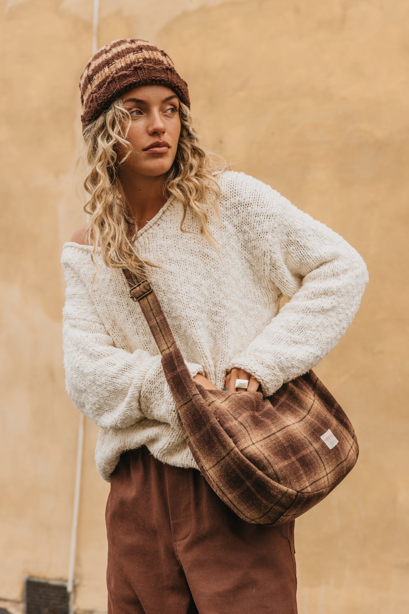 Mara Checkered Handbag