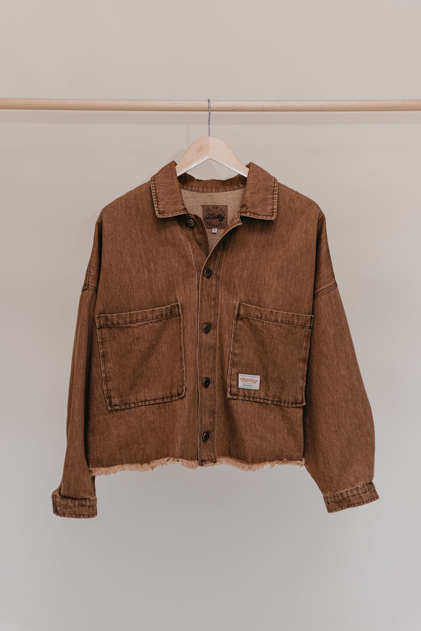 Weston Dark Brown Unisex Denim Jacket