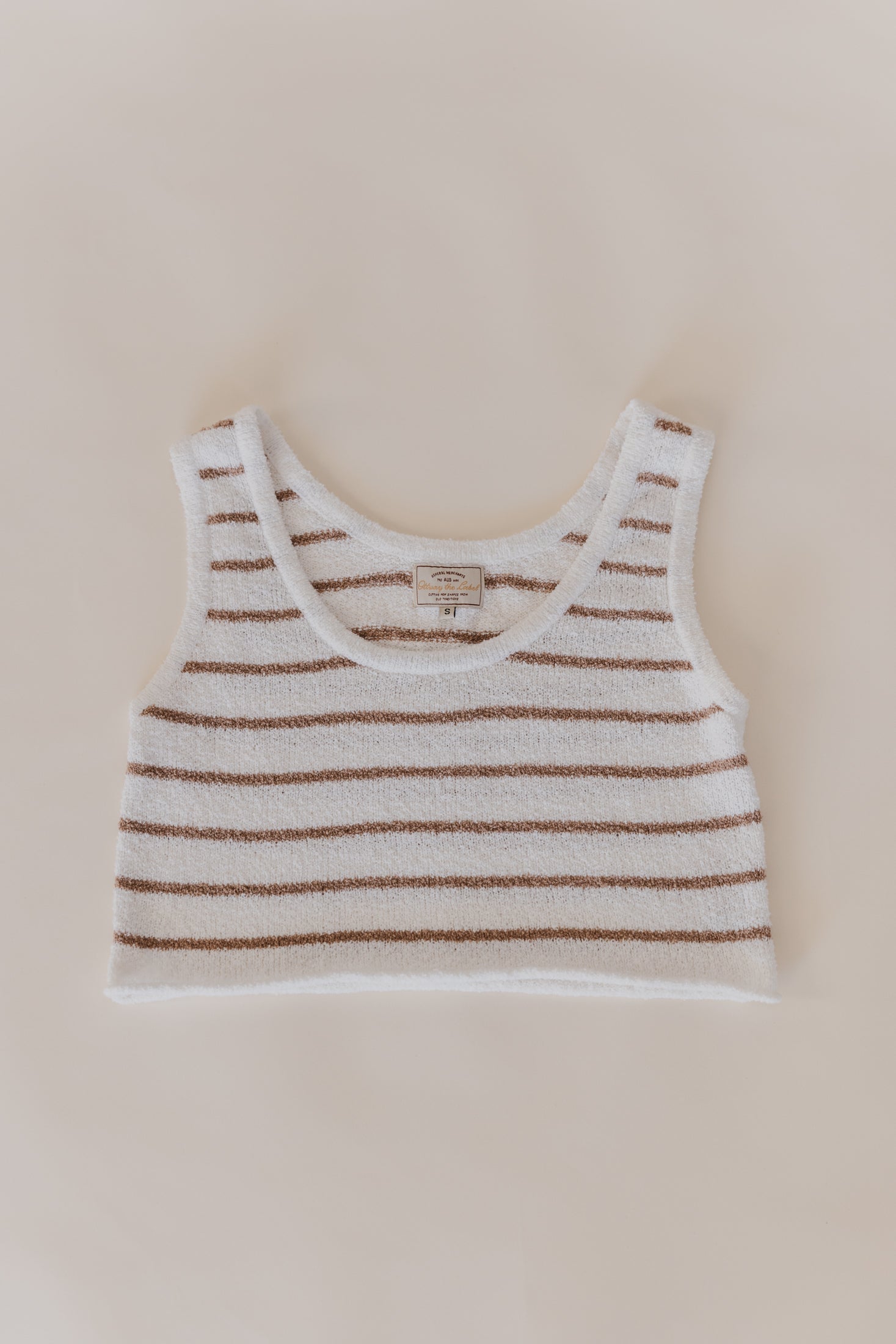 Brisa - Striped Textured Rib Knit Tank