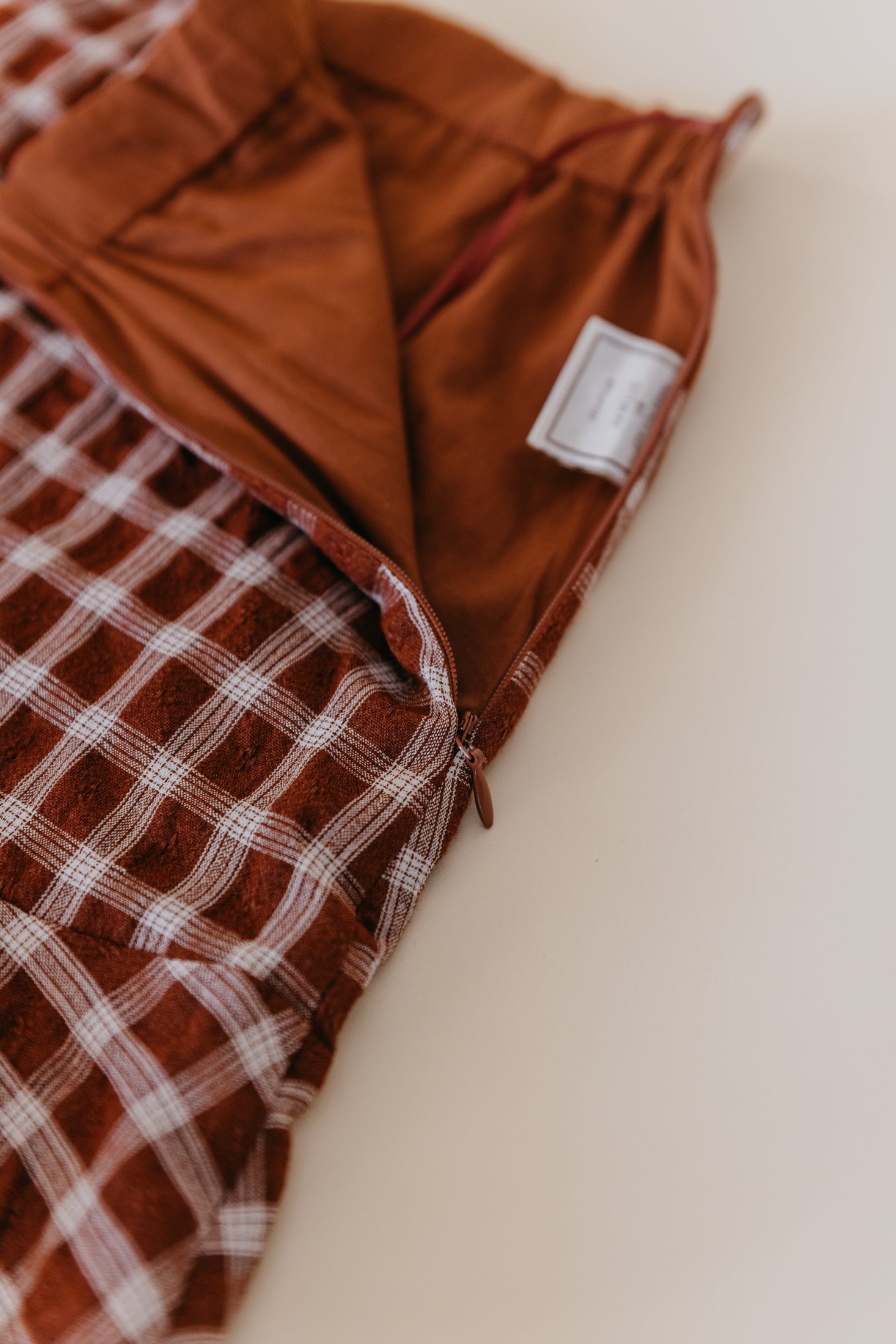 Dusty Wine - Plaid Burgundy Mini Skirt