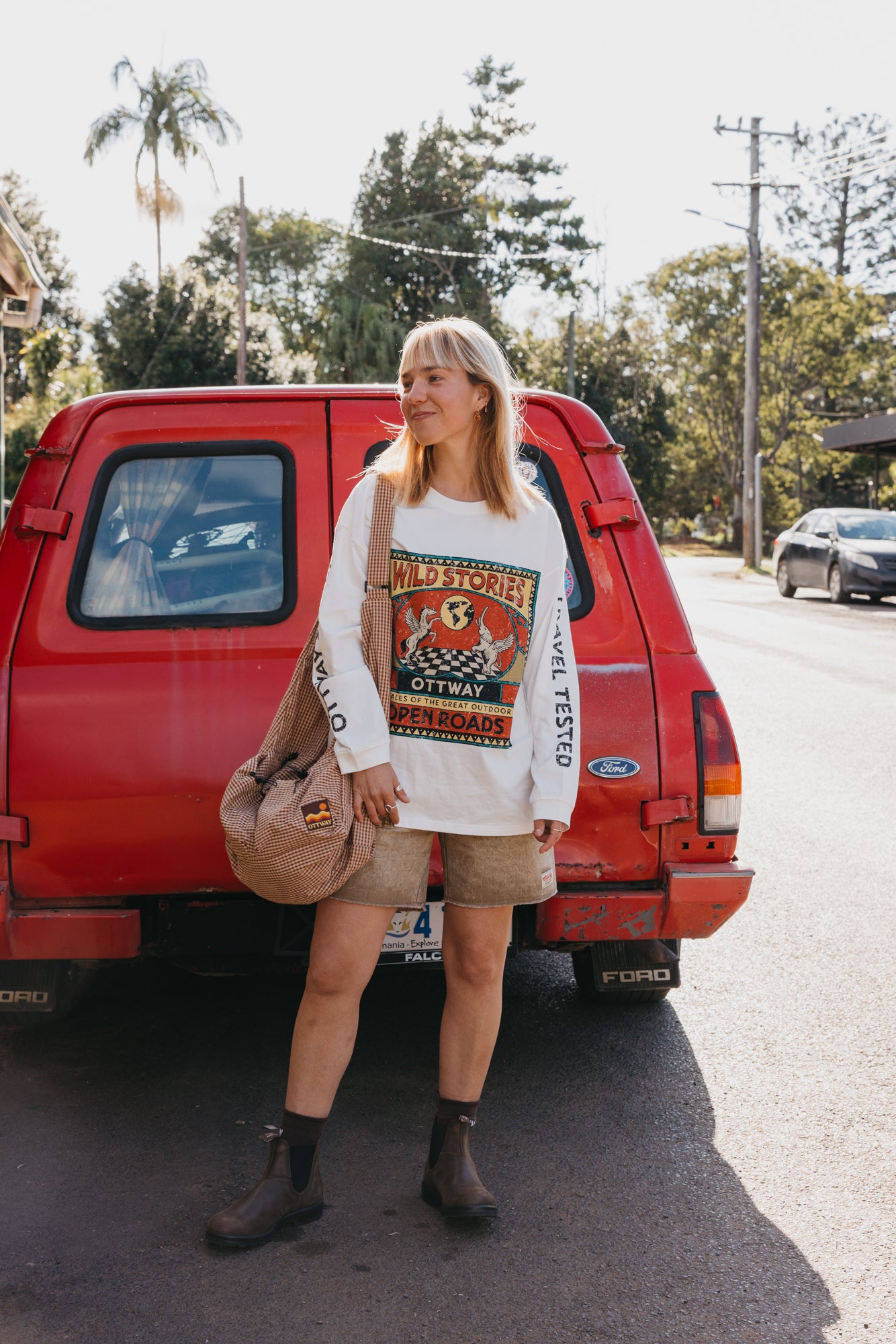 Wild Stories Long Sleeve Unisex T-Shirt - White