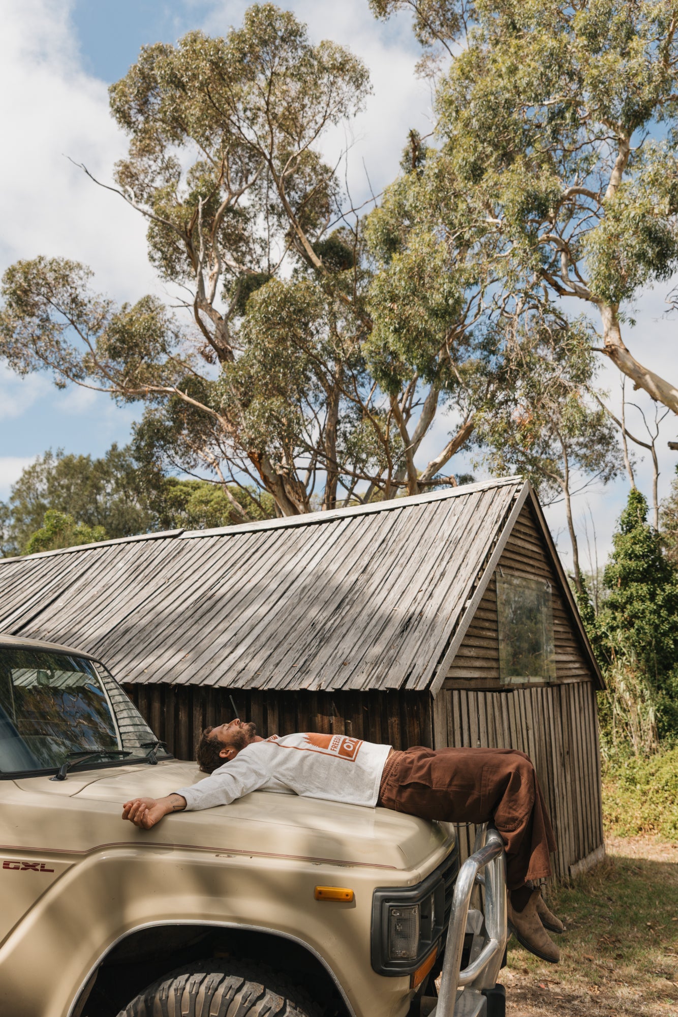 Born Wild Long Sleeve T-Shirt - Light Grey