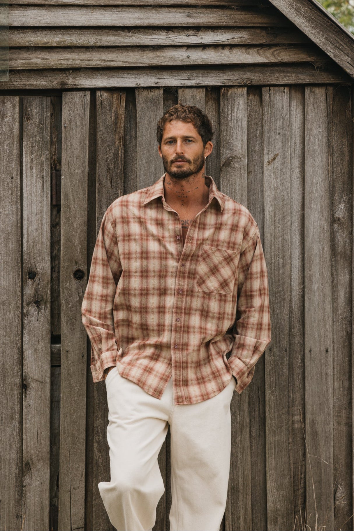 Benson Brown Plaid Shirt