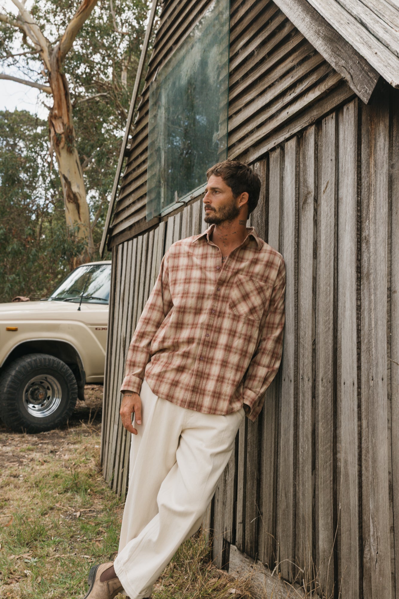 Benson Brown Plaid Shirt