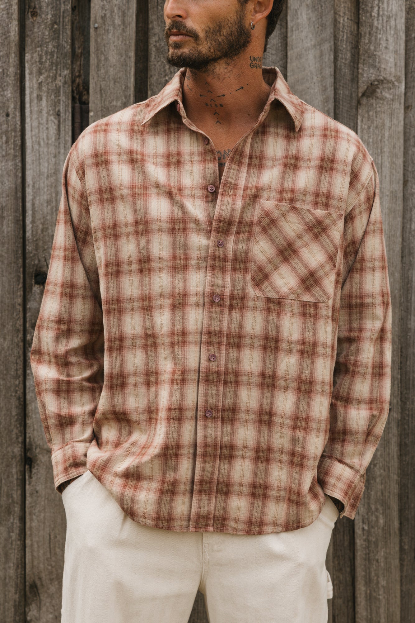 Benson Brown Plaid Shirt
