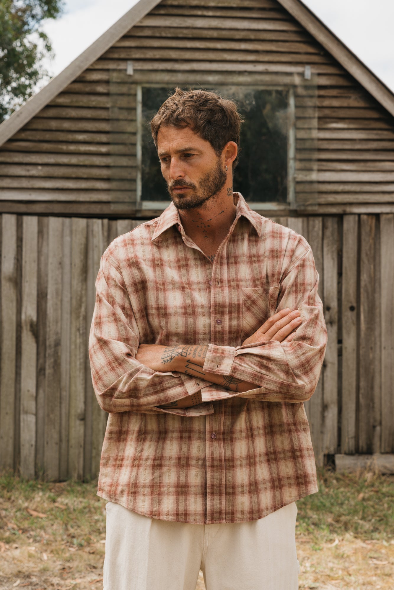 Benson Brown Plaid Shirt