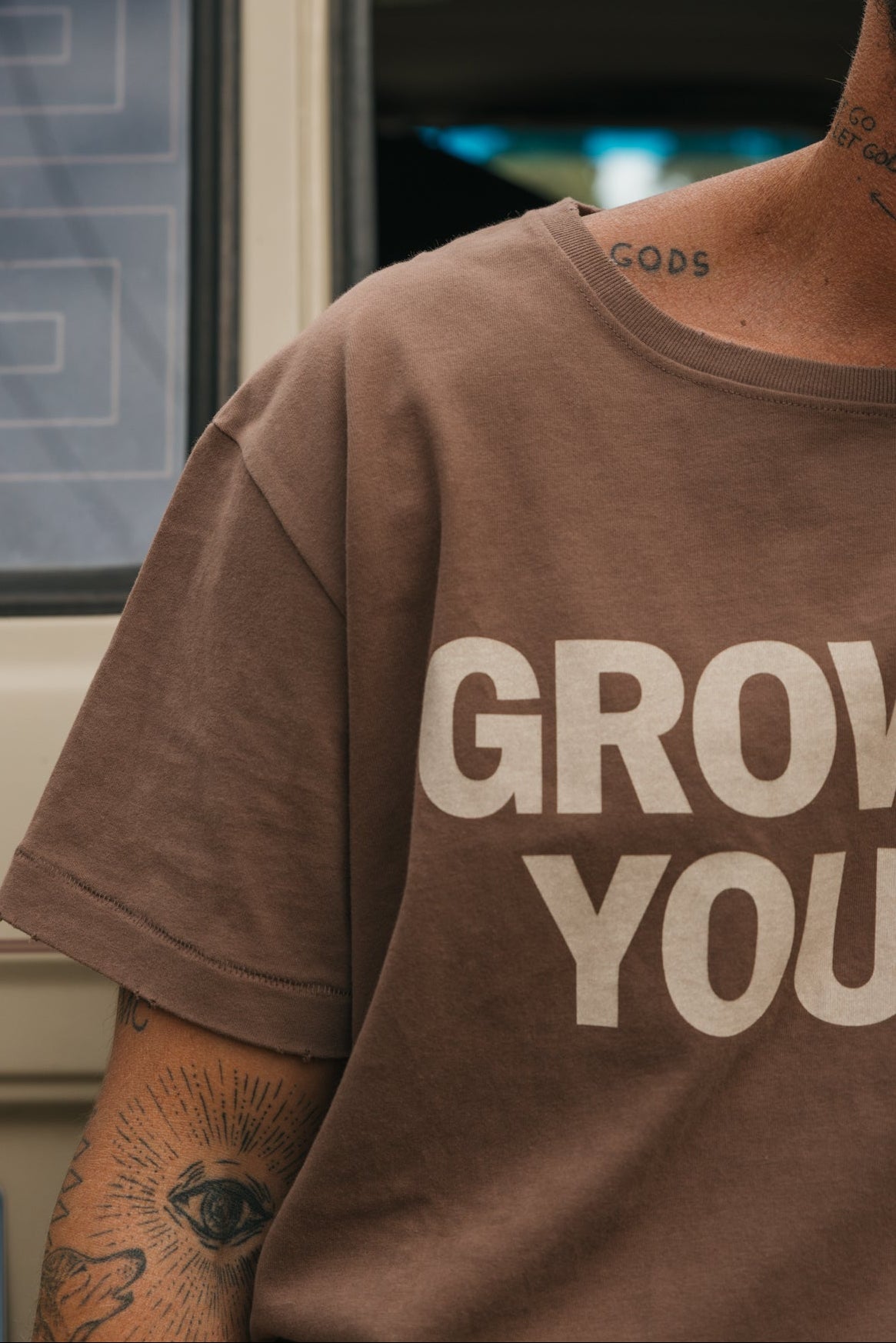 Growing Young T-Shirt - Brown
