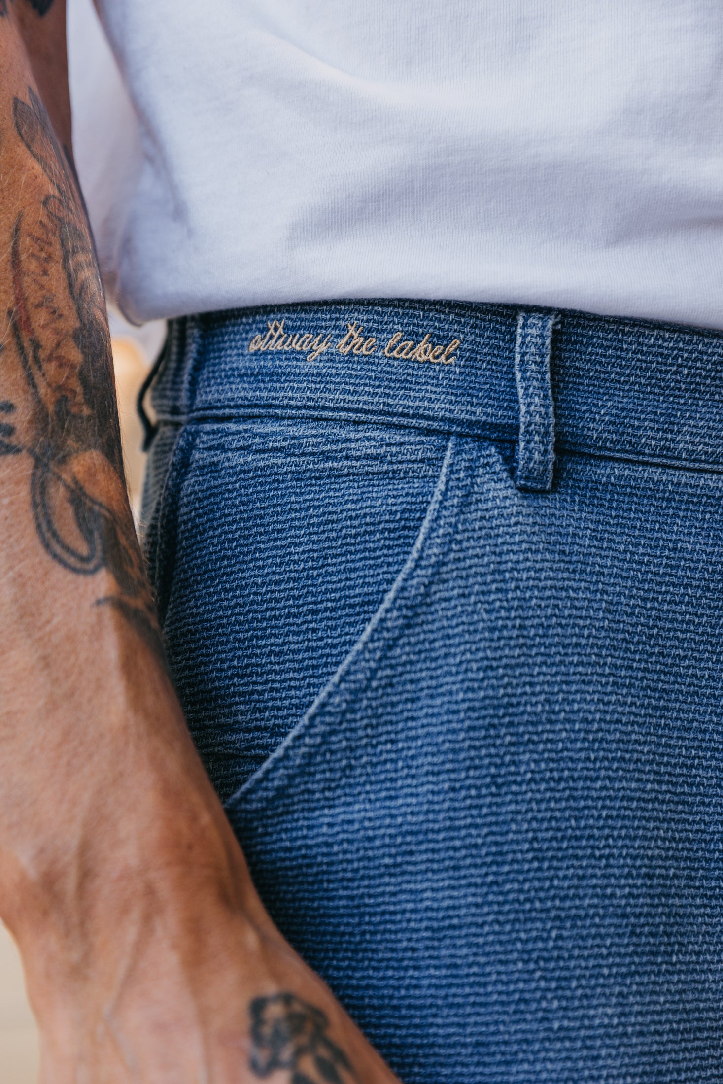 OTTWAY's® Textured Baggy Denim Shorts