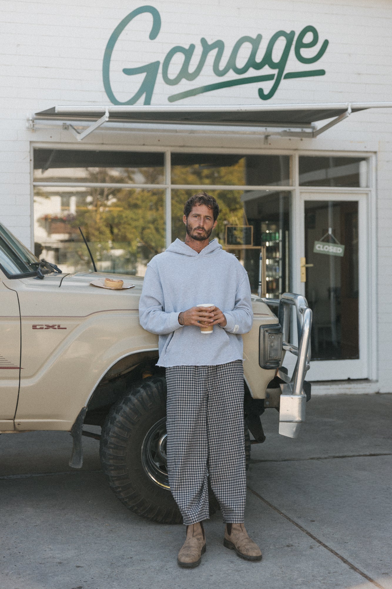 Chef Ottway Pants - Blue and Cream Plaid