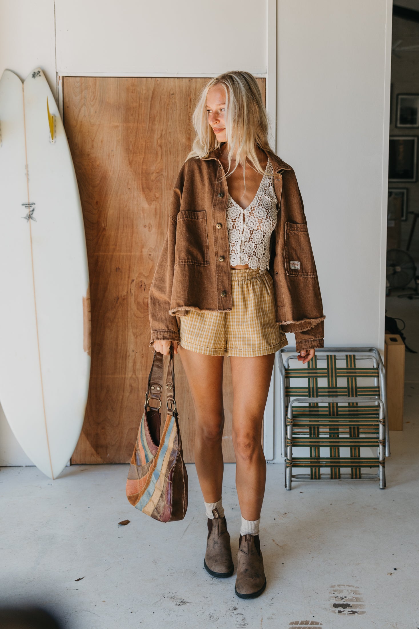 Bloom - Embroidered Button-Front Top