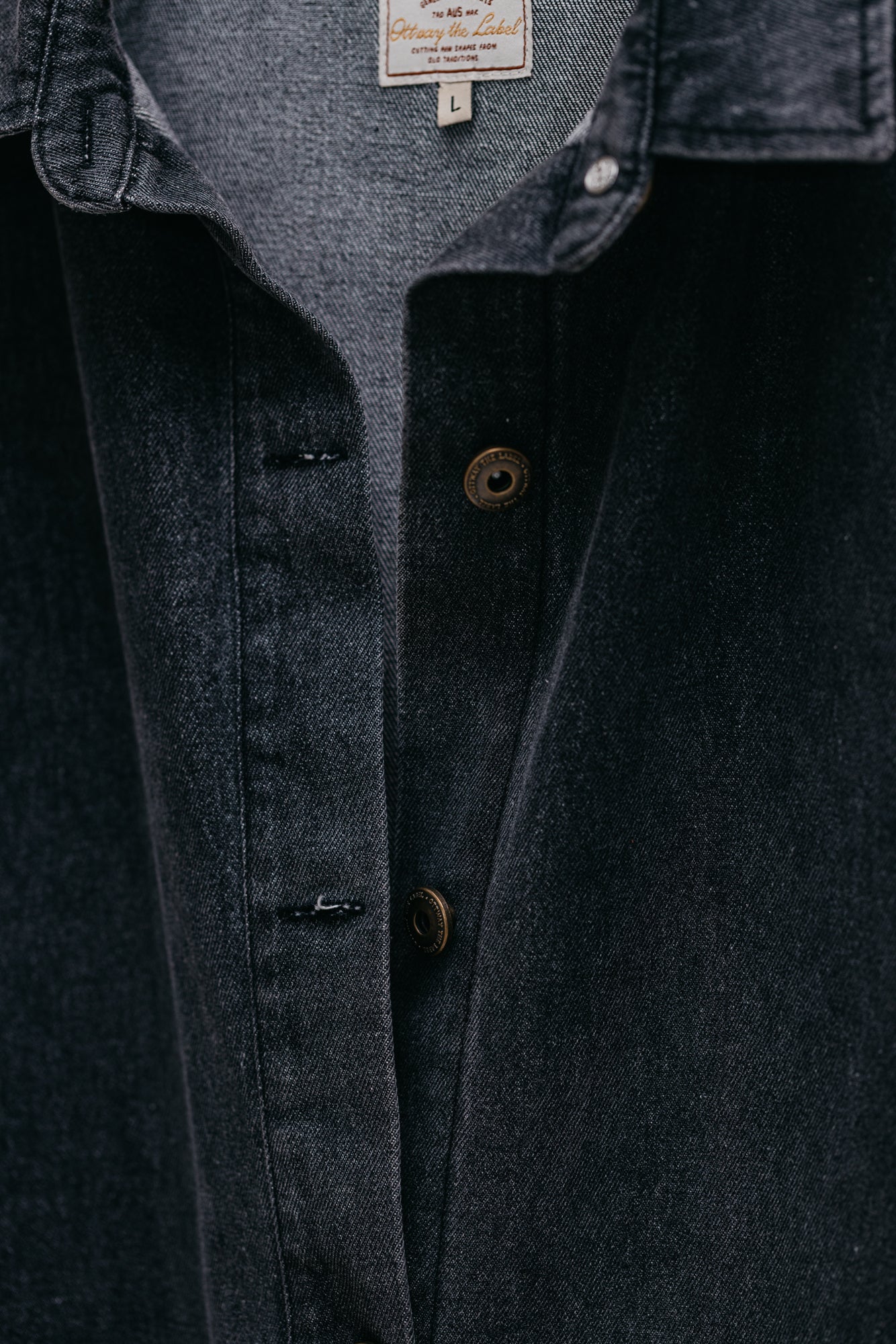 Carter Light Denim Jacket - Washed Black