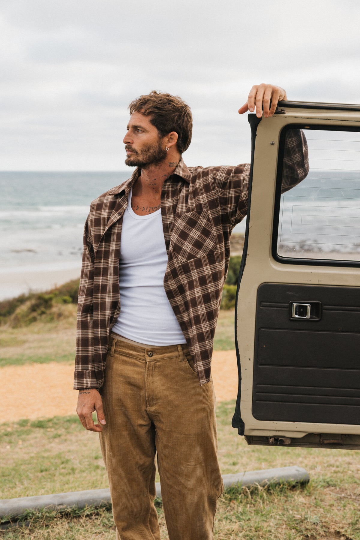 OTTWAY Milford Brown Plaid Shirt