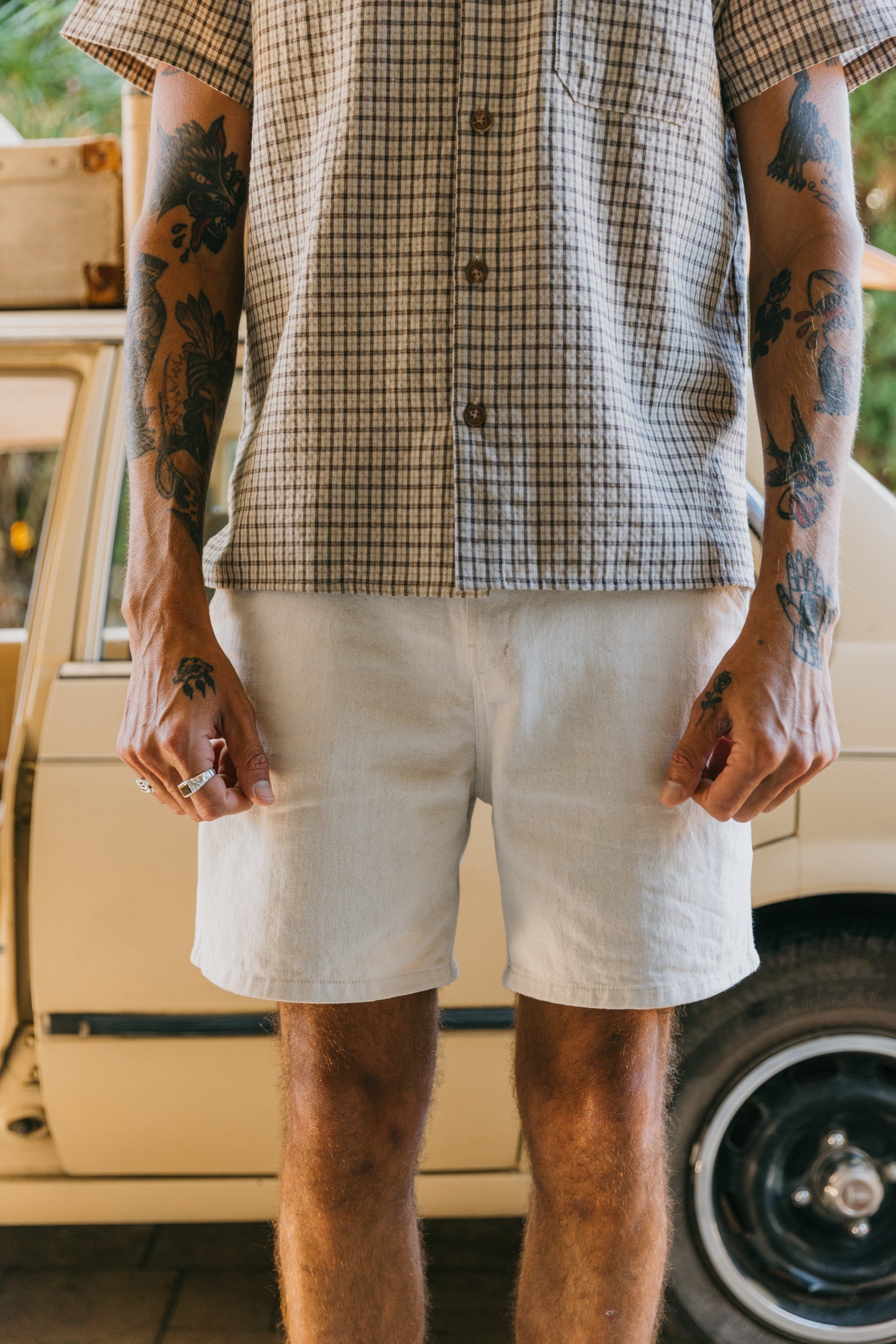 Ben Roy Baggy Shorts - Oat