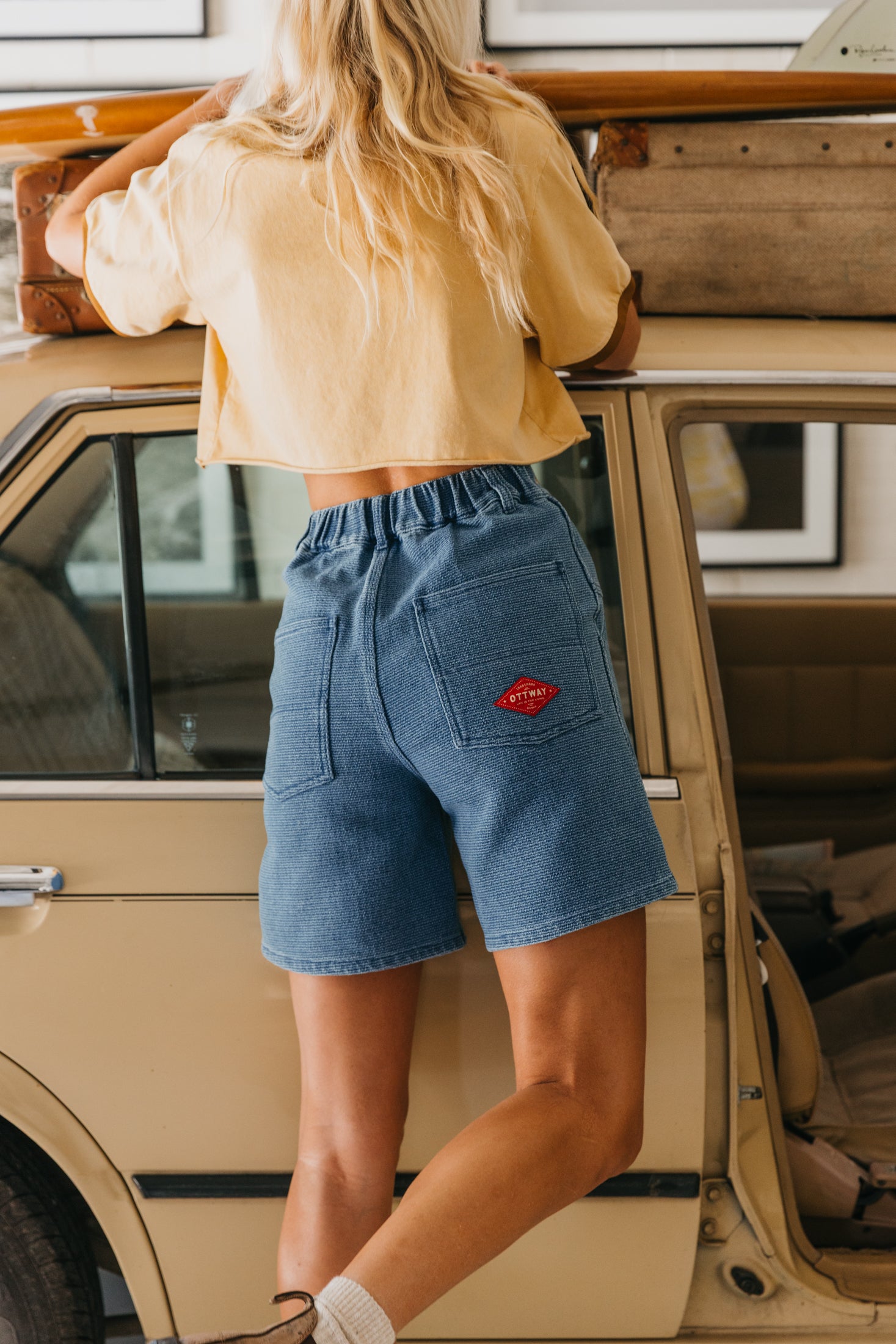 OTTWAY's® Textured Baggy Unisex Denim Shorts