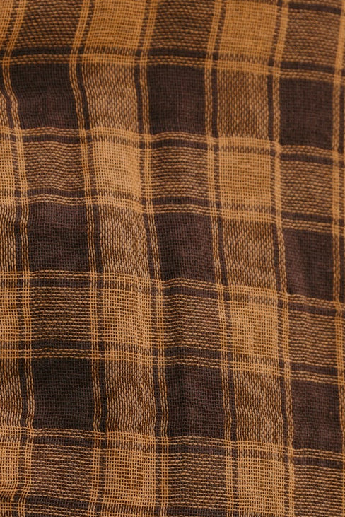 Nomad Sherpa Reversible Checked Vest - Cream