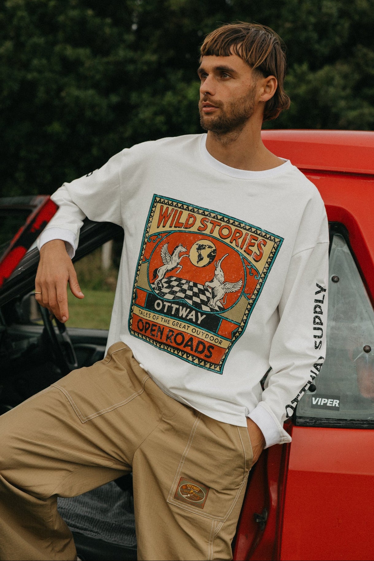Wild Stories Long Sleeve T-Shirt - White