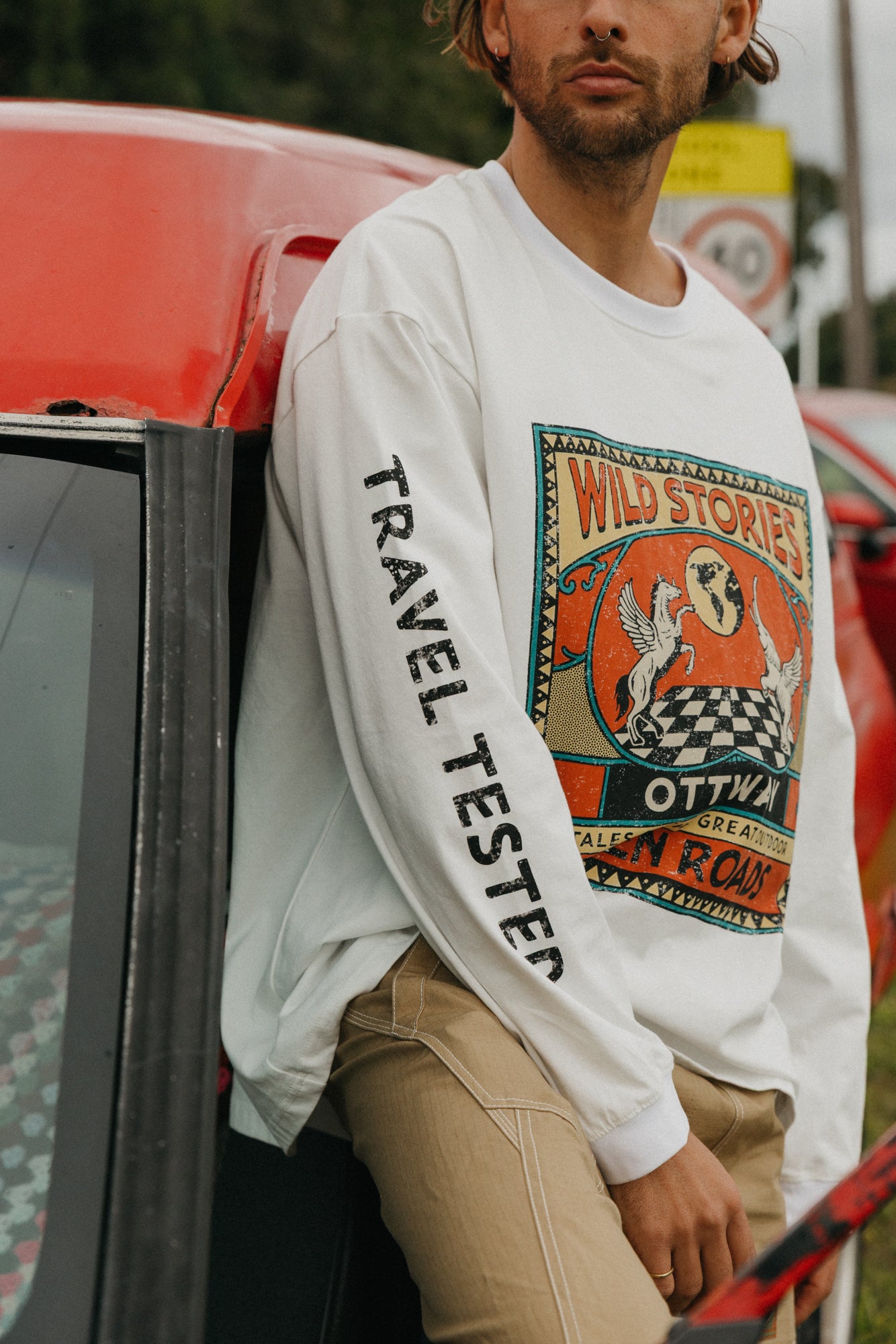 Wild Stories Long Sleeve T-Shirt - White
