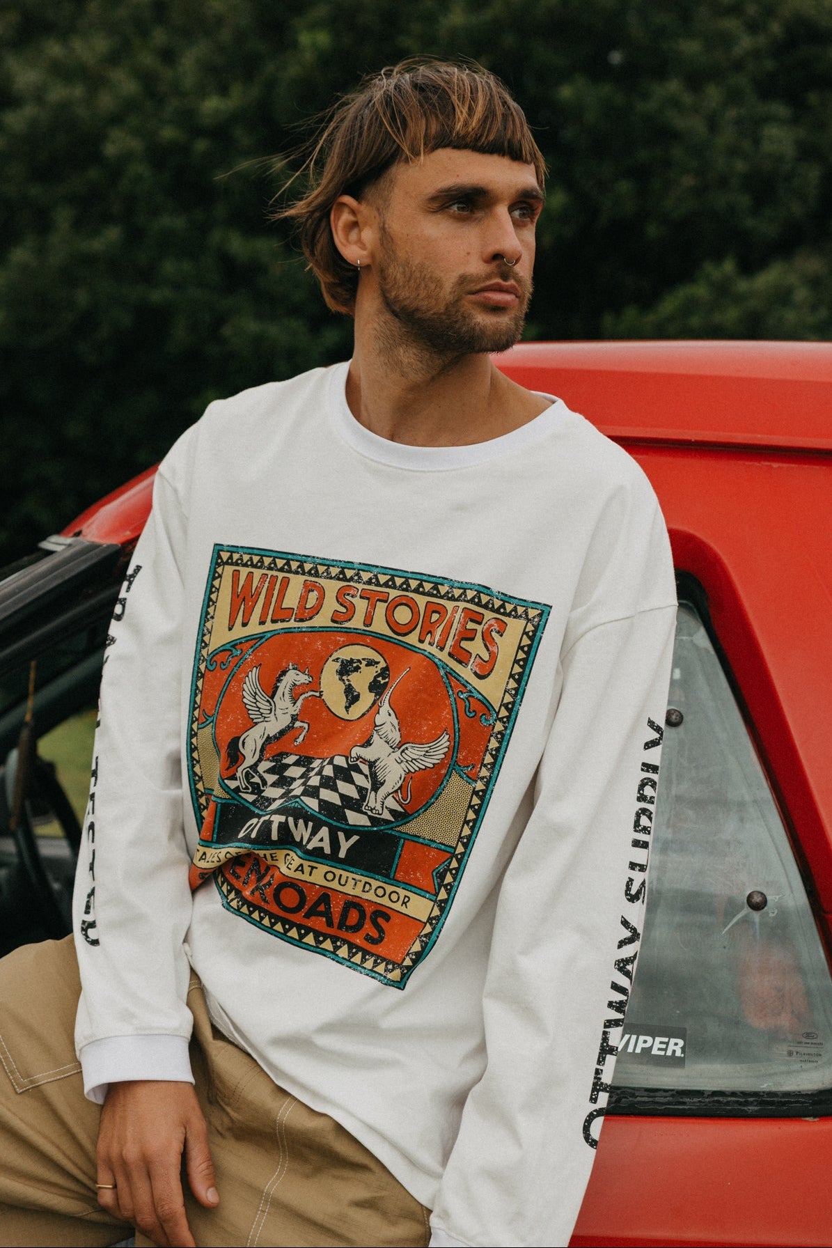 Wild Stories Long Sleeve T-Shirt - White