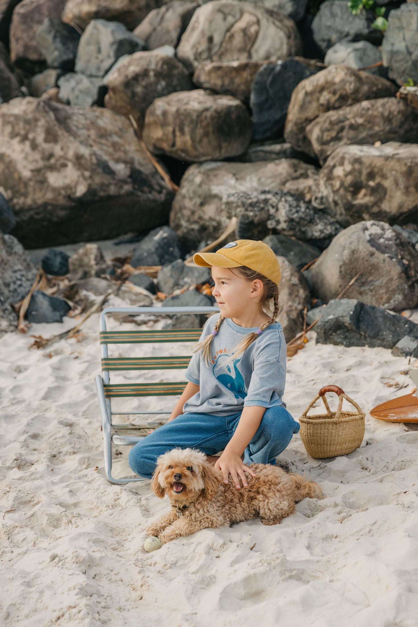 Byron Mustard Cap - Kids