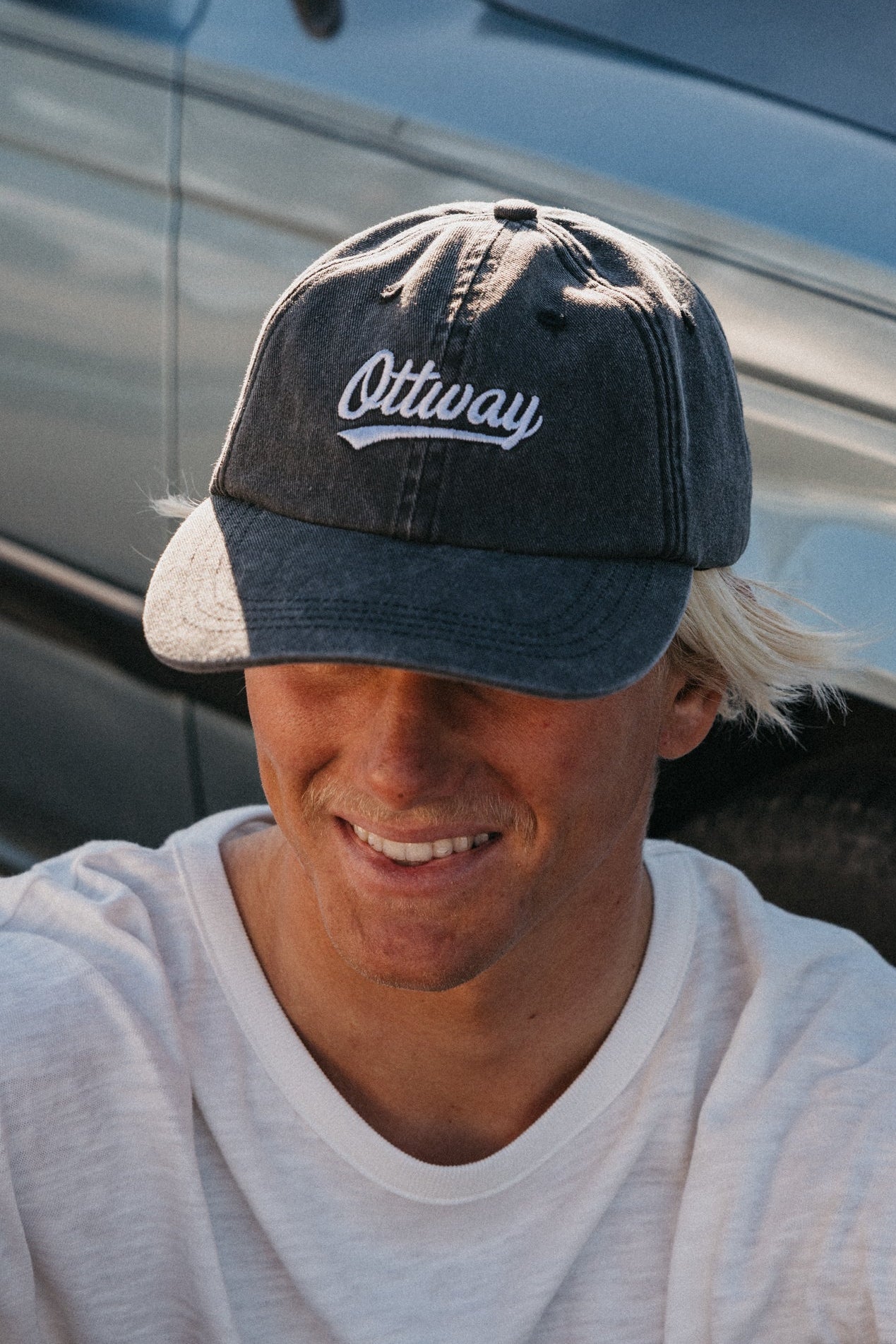 Ottway Locals Brand Cap - Washed Black