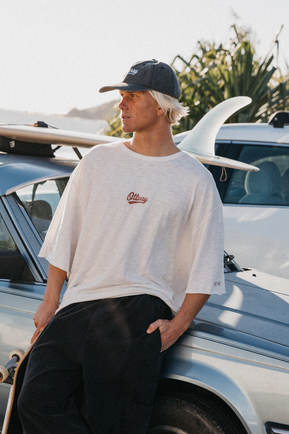 No Worries Oversized T-Shirt - White