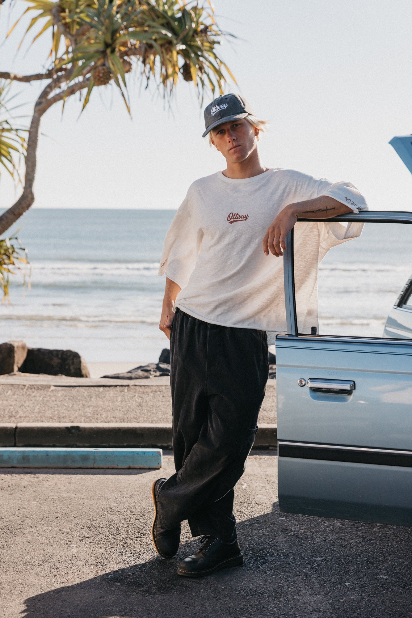 No Worries Oversized T-Shirt - White