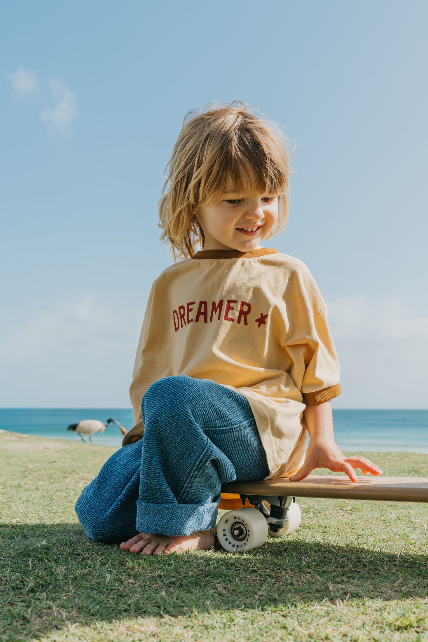 Dreamer Soft Mustard T-Shirt - Kids