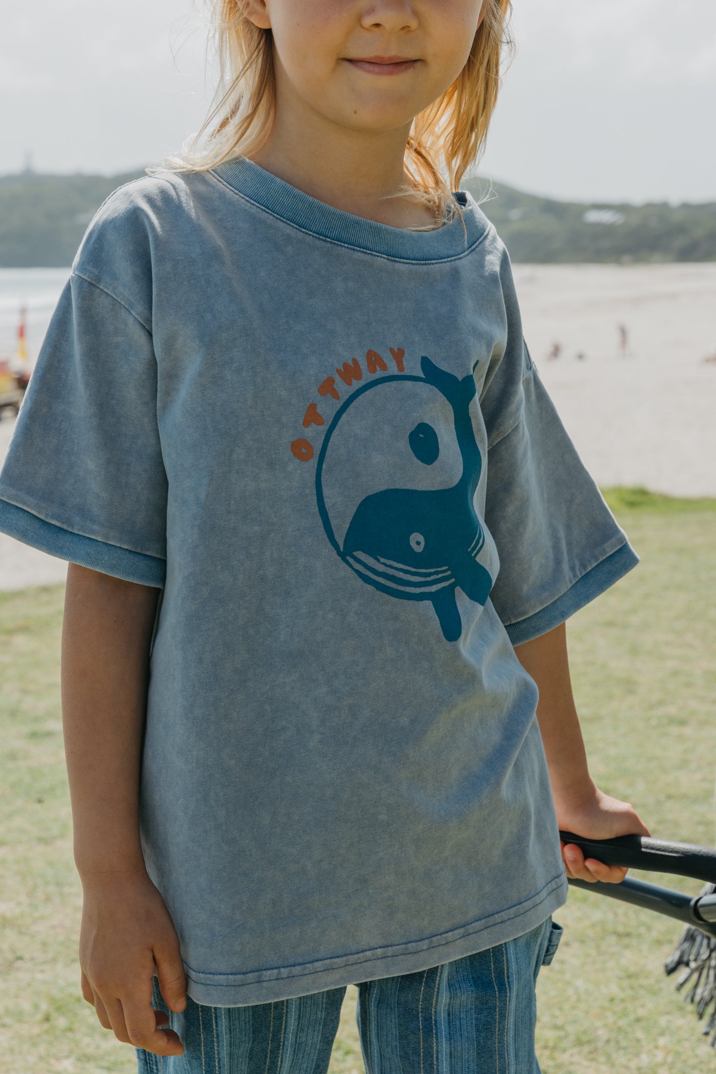 Ocean Pals Washed Blue T-Shirt - Kids