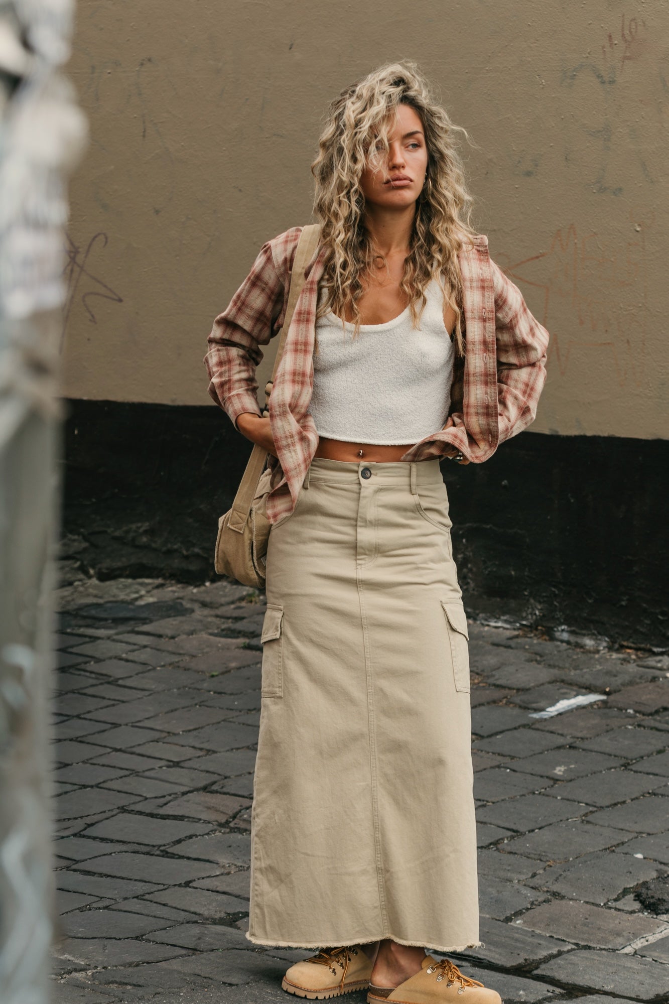 Dune Cargo Maxi Skirt - Camel