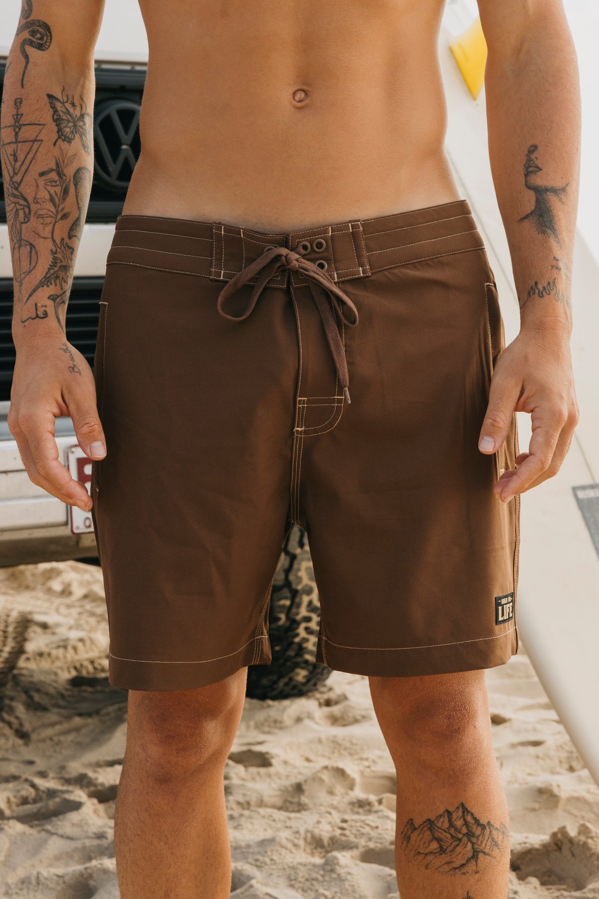 Lowtide - Dark Brown Boardshorts