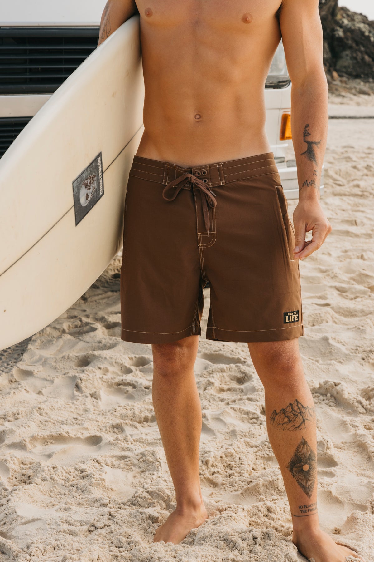 Highlife – Waschgrüne Boardshorts 