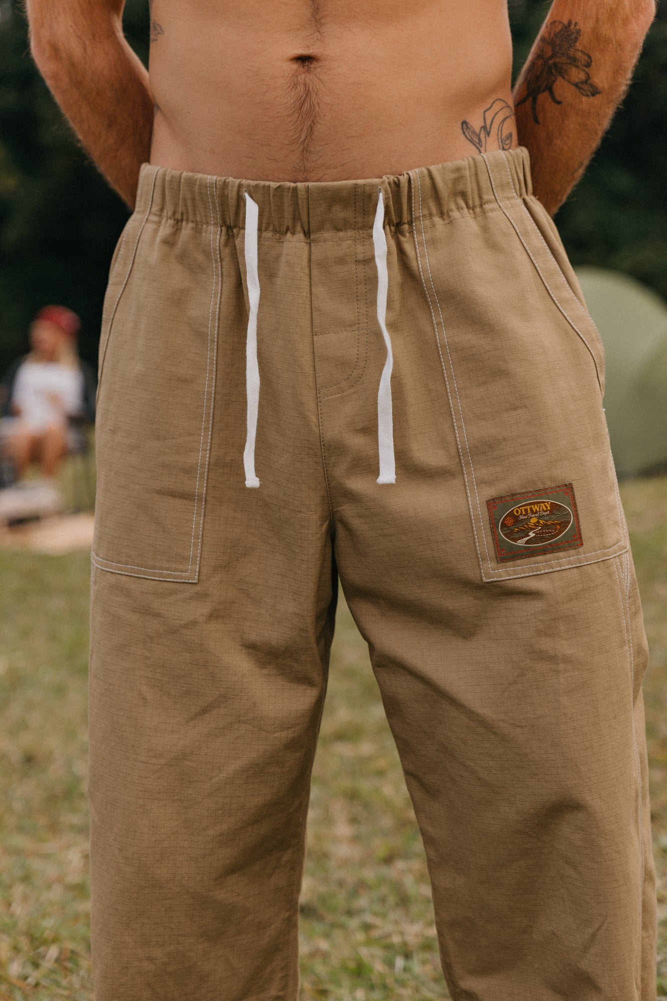 Trail Mix Cotton Pants - Sand