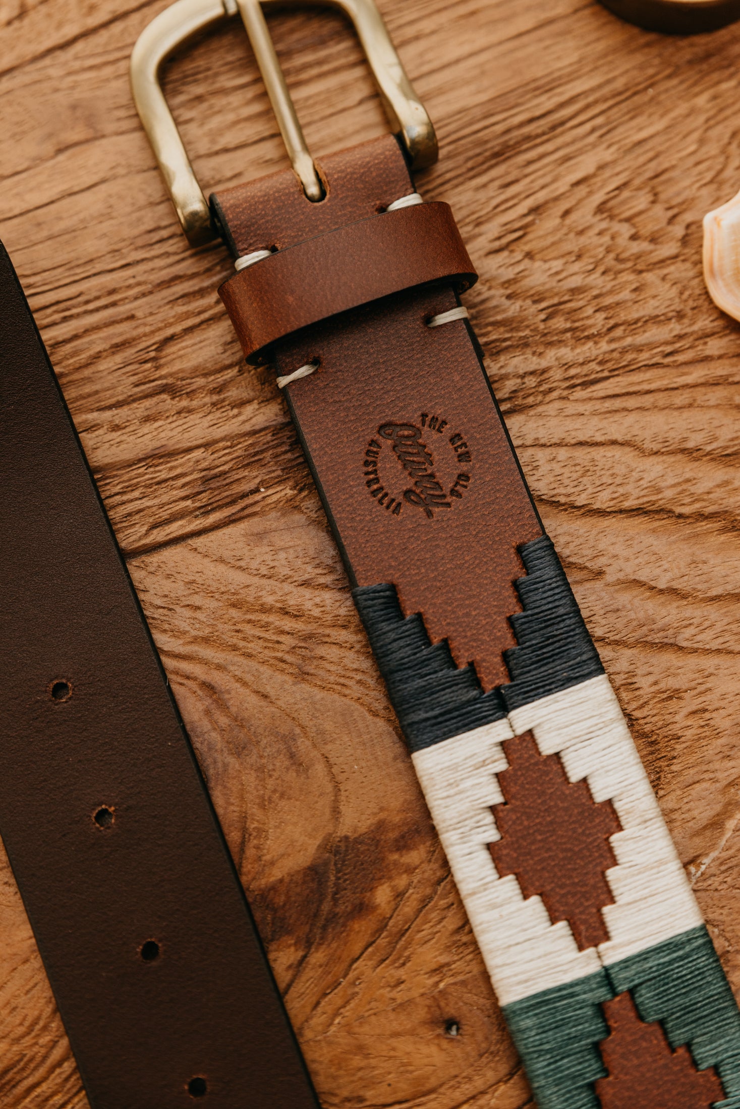 Pampa handgefertigter Ledergürtel