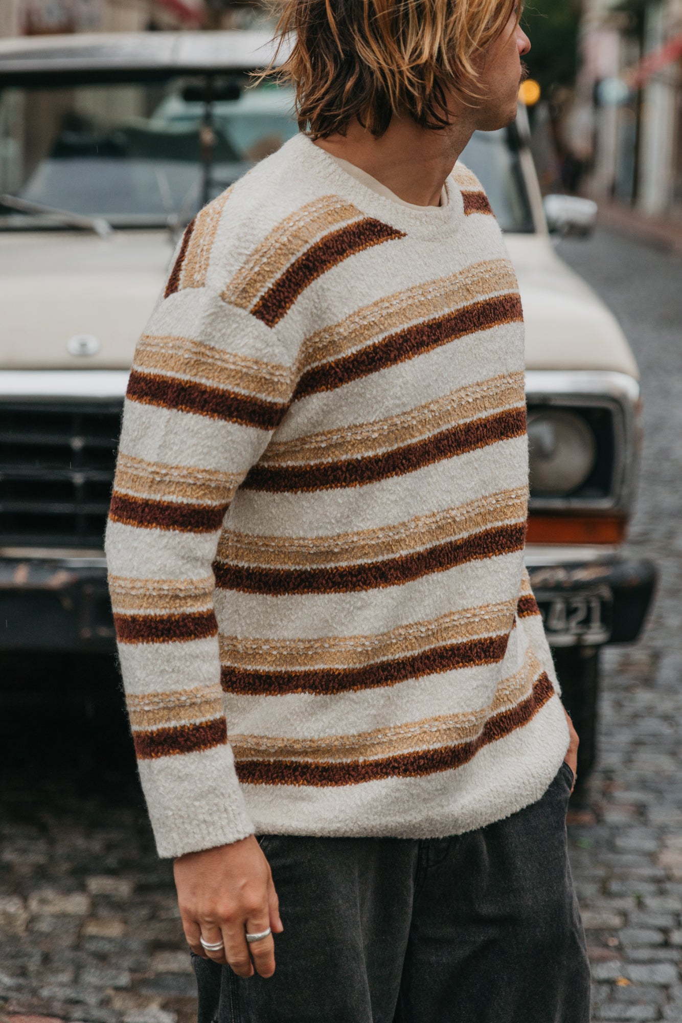 Sundance Striped Knit - Cream