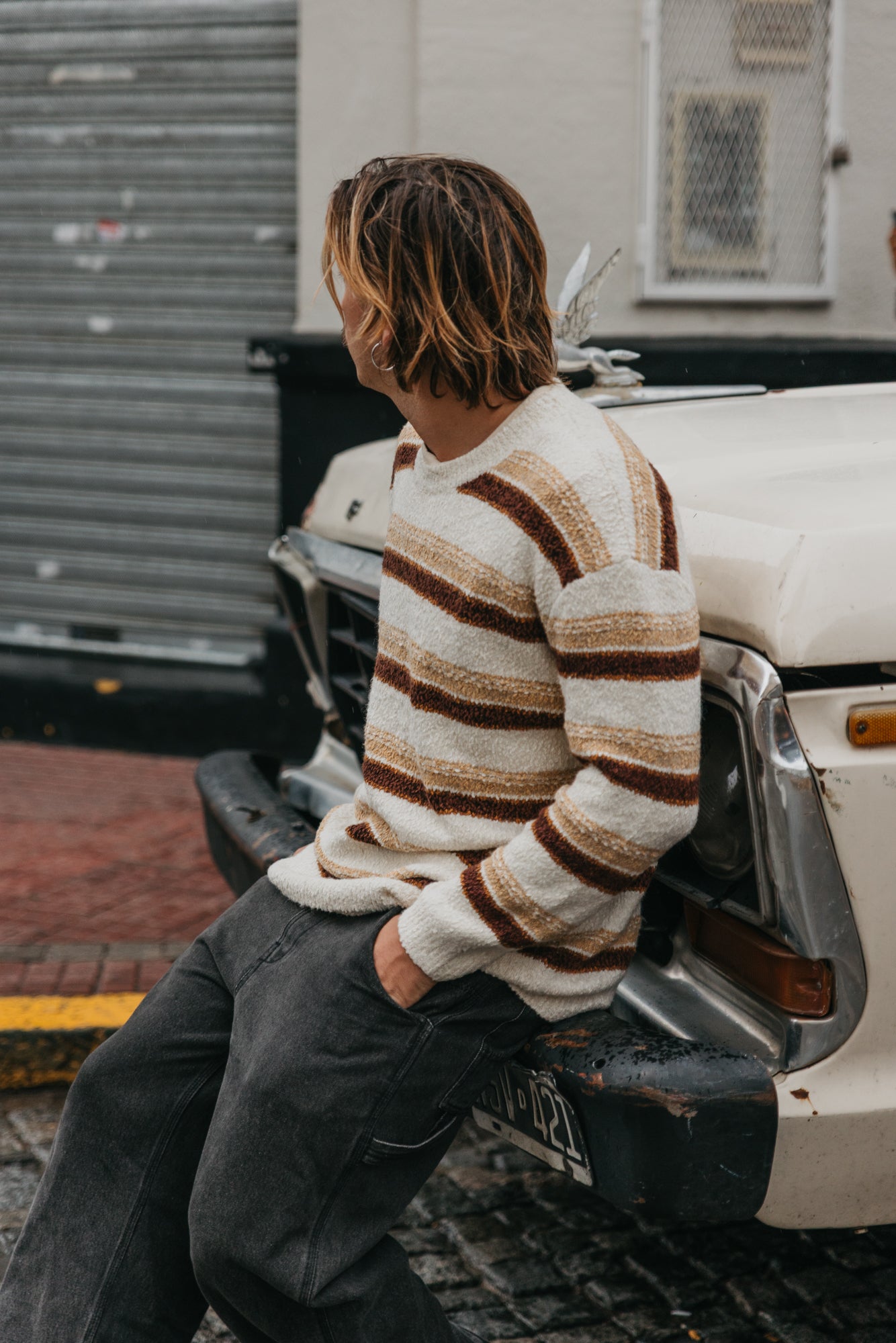 Sundance Striped Knit - Cream