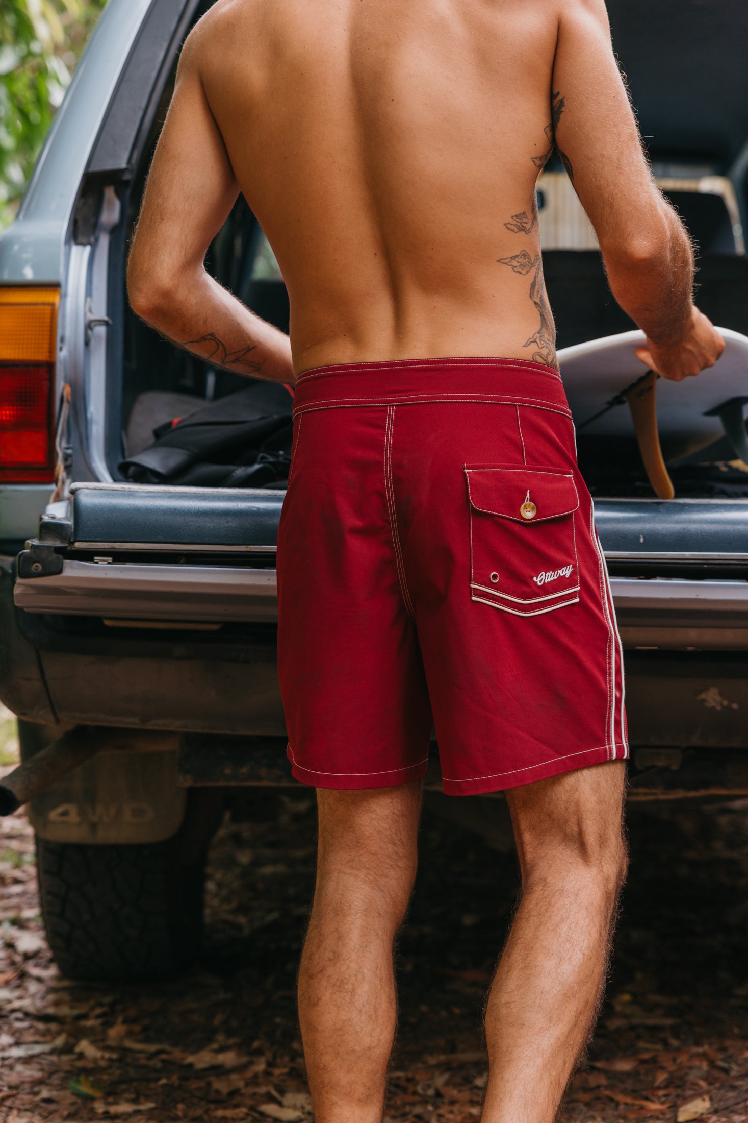 Winebreak - Burgundy Boardshorts
