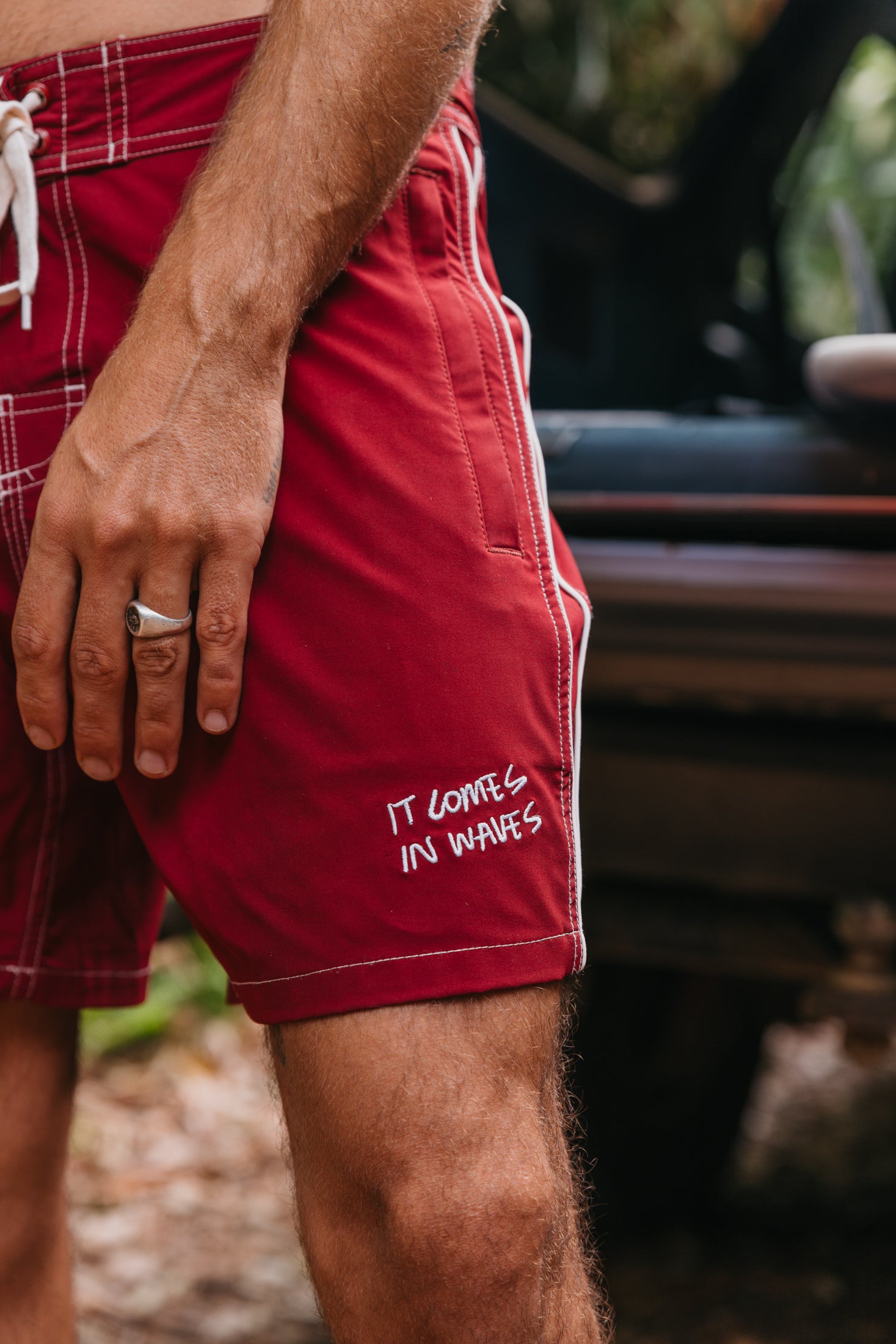 Winebreak - Burgundy Boardshorts