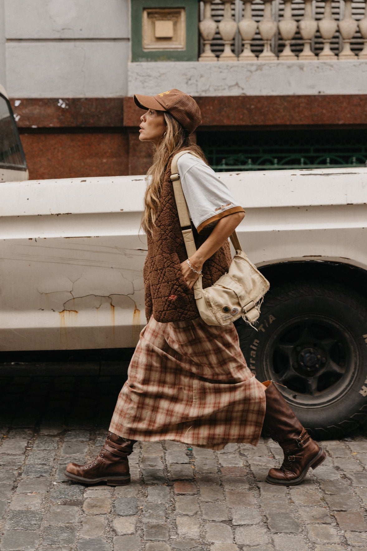 Benson - Plaid Maxi Skirt