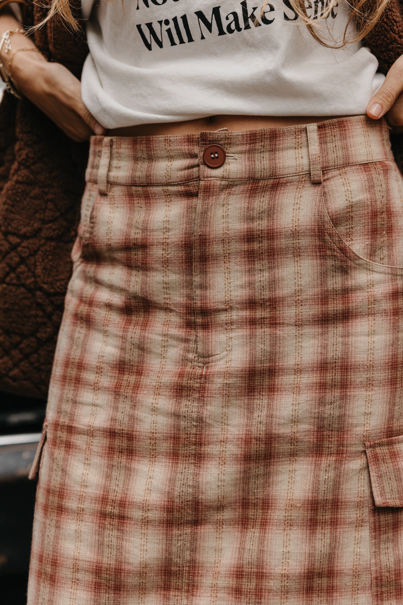 Benson - Plaid Maxi Skirt