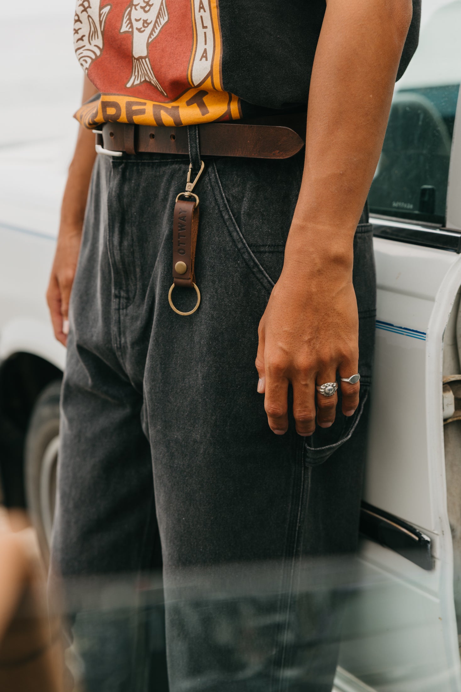 Wander Leather Key Ring