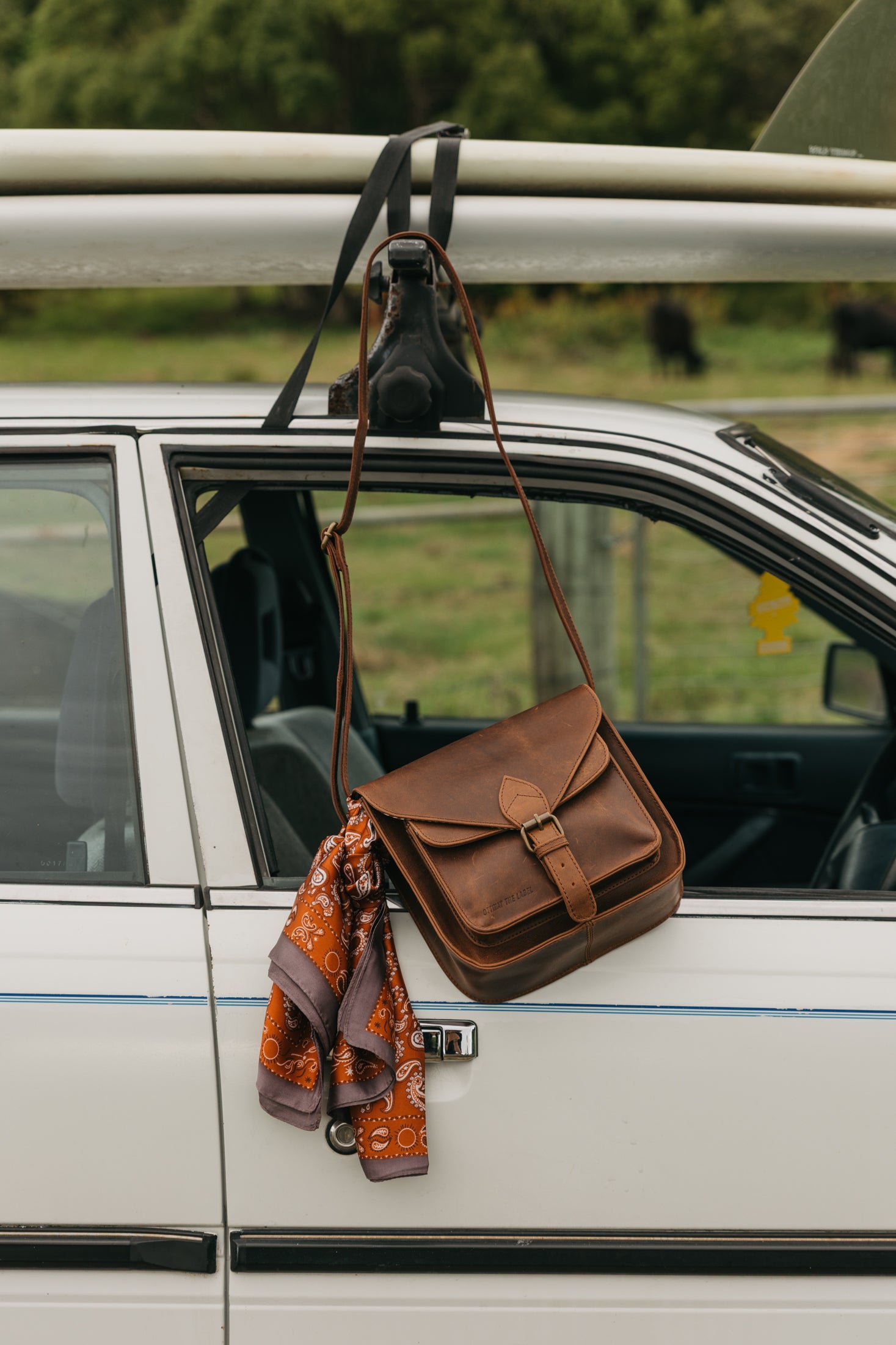Handgefertigte Ledertasche für Reisende