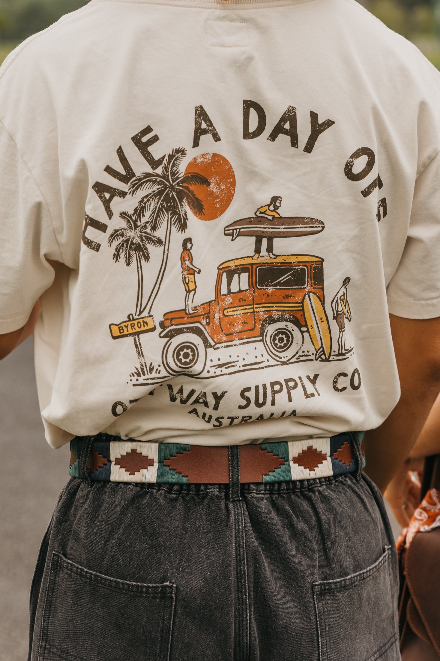 タッカーブラウンレザーベルト