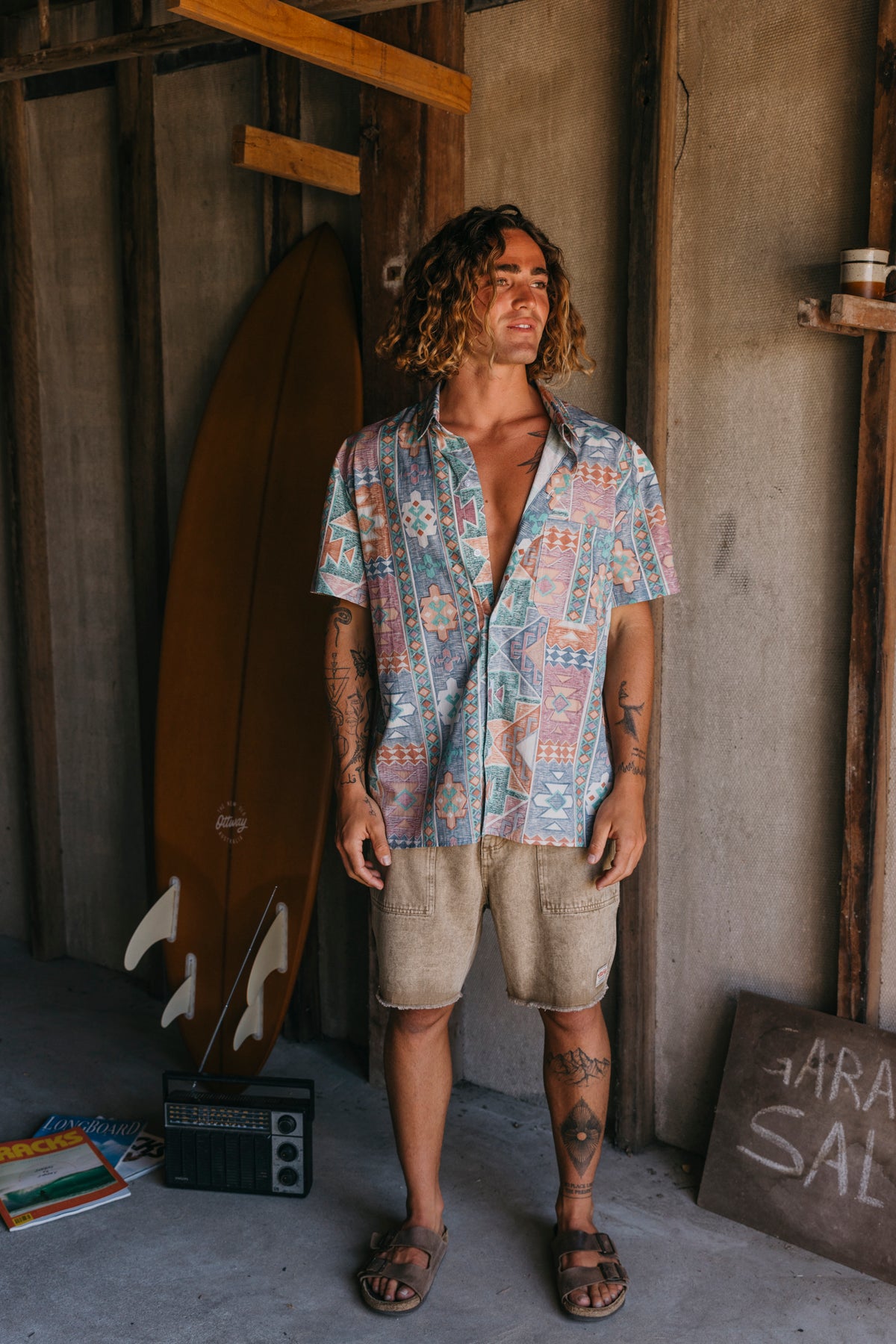 Morrison - Pattern Print Short Sleeve Shirt