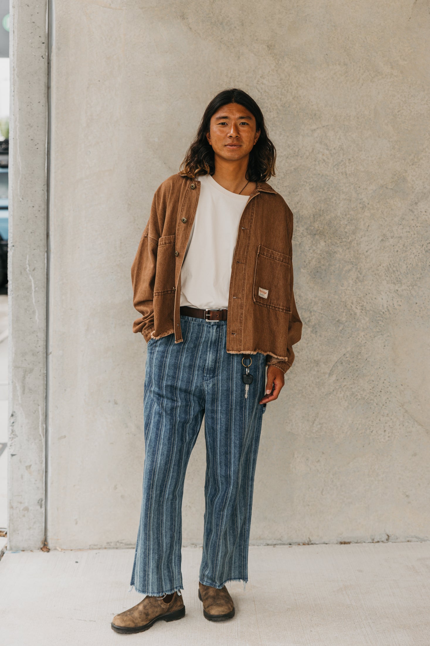 パンツ wore dance signature denim pants L Jagger - Washed Denim Pants