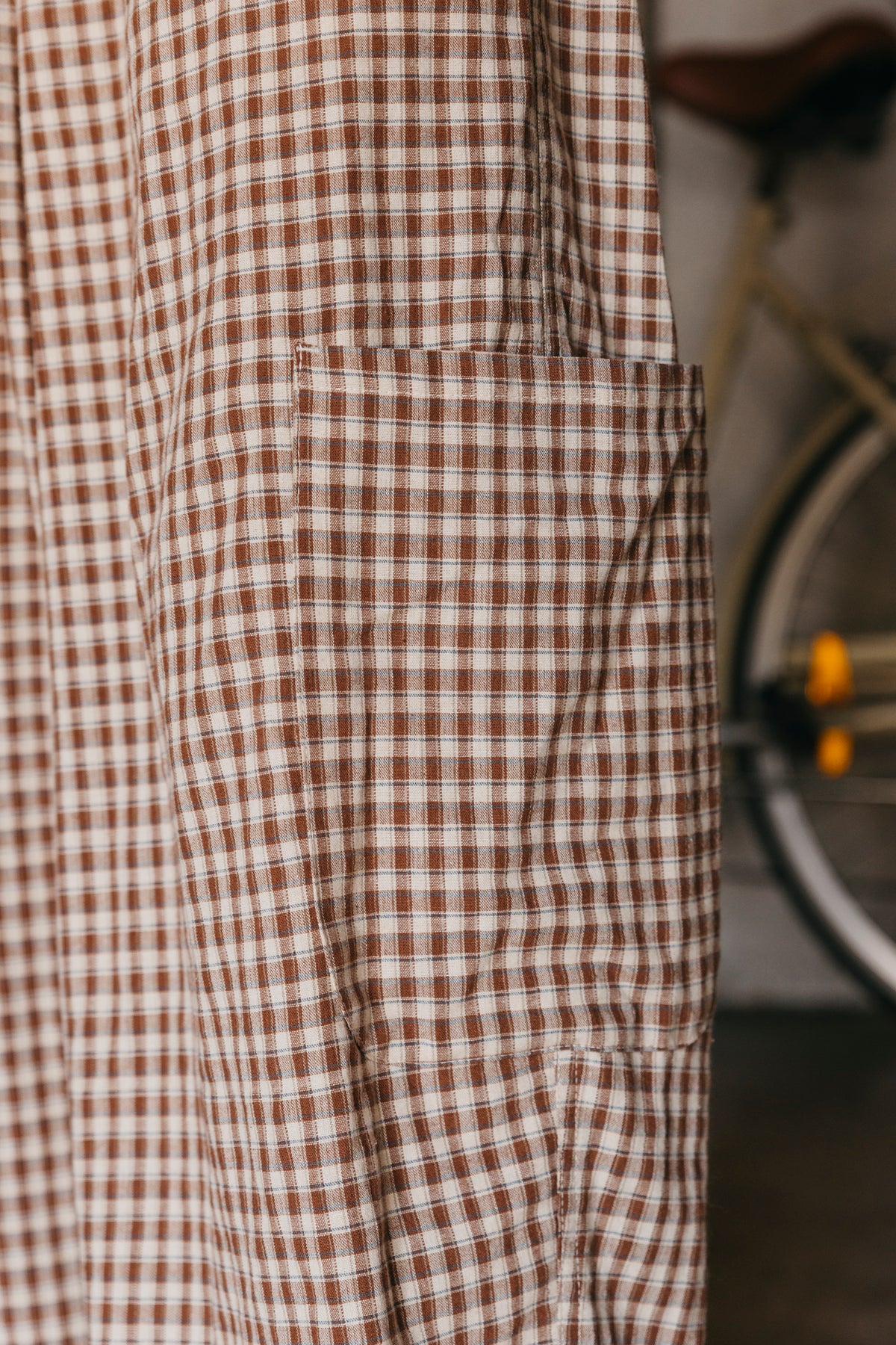 Chef Ottway Pants - Brown and Cream Plaid