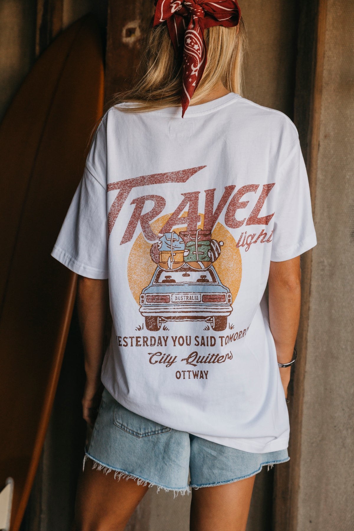 Travel Light Unisex T-shirt - White