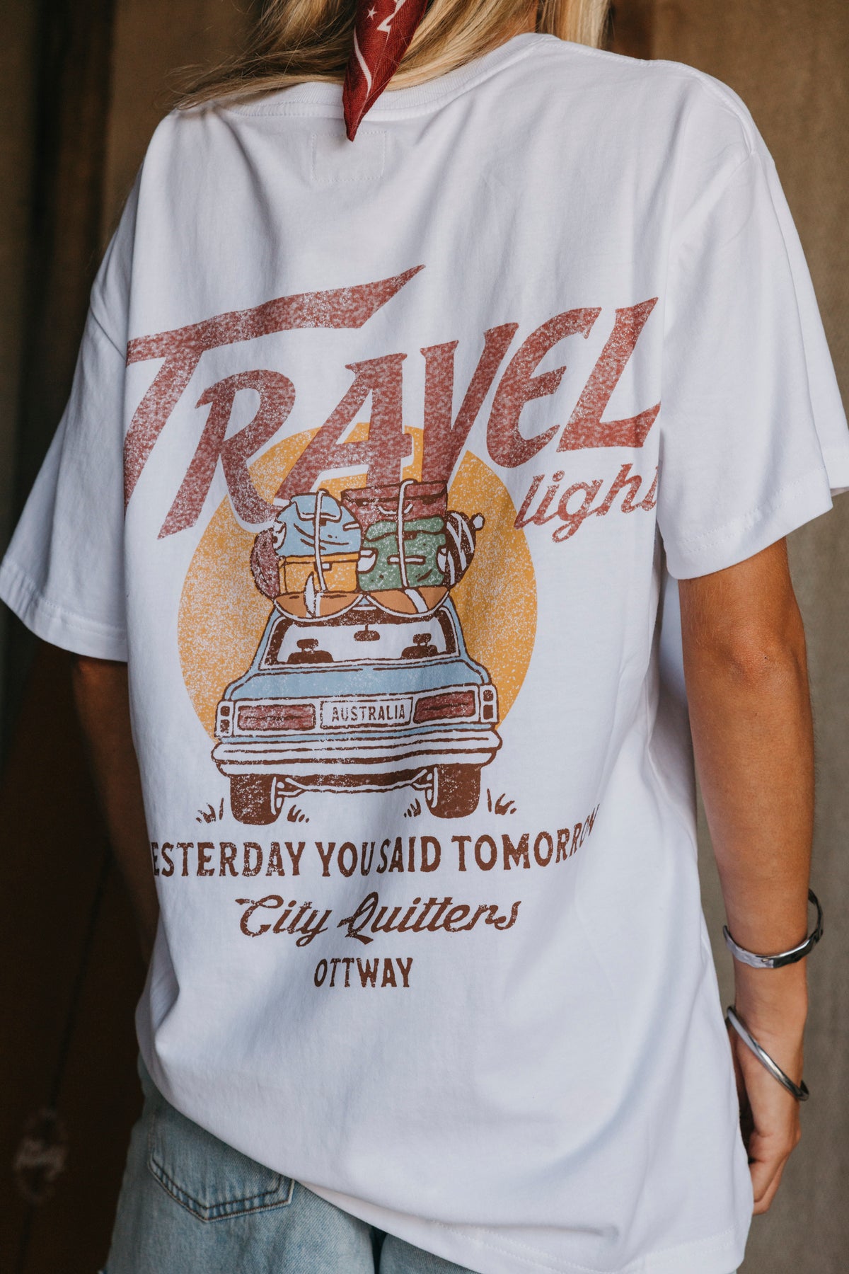 Travel Light Unisex T-shirt - White