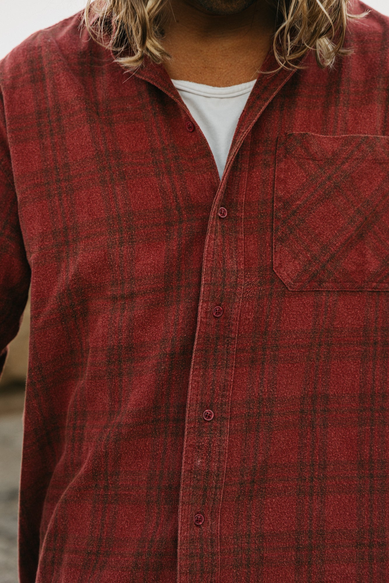 Stanley Plaid Shirt - Burgundy